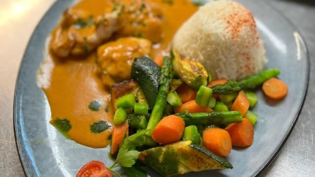 Lotte et ses légumes du jour