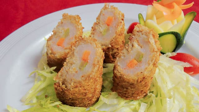 Rouleaux croustillants aux crevettes