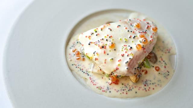 Zalmforel met viseitjes