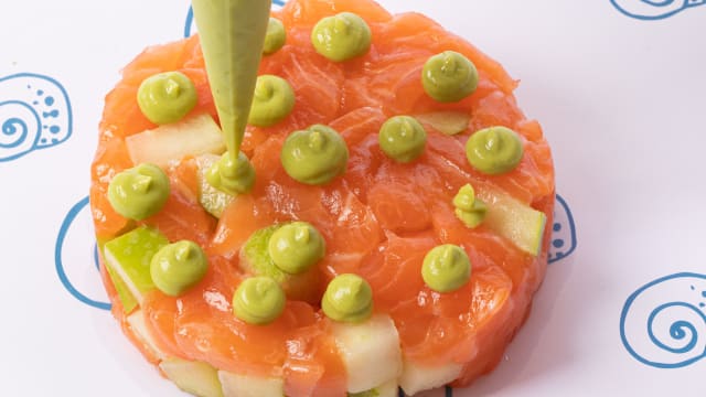 tartare salmone e mela