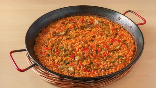 Para veganos, aquí tenemos nuestro arroz de verduras, 100% natural
