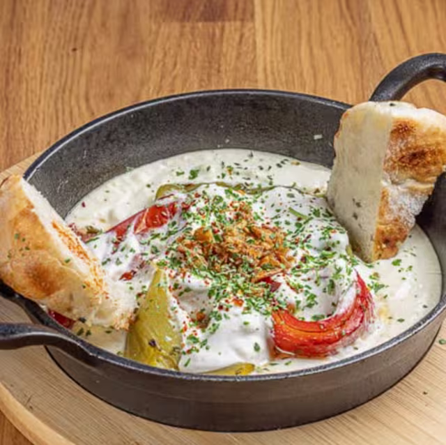 Poivrons gratinés au kajmak