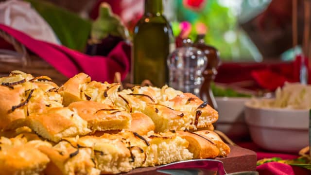 Focaccia con cipolla
