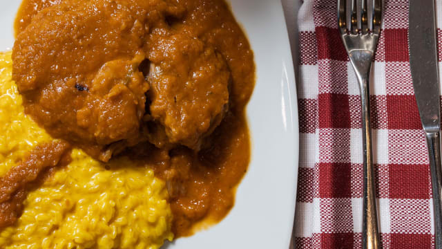 Risotto alla milanese con ossobuco