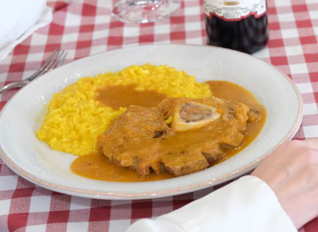 Risotto alla milanese con ossobuco