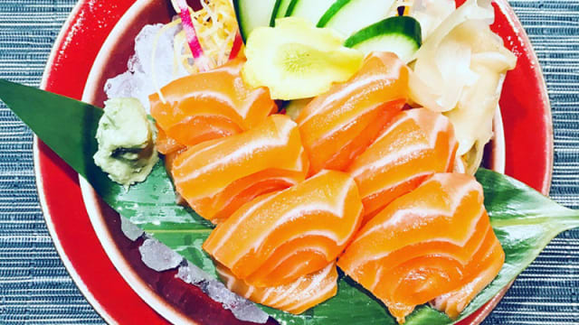 Sashimi saumon