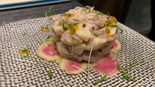 Tartare de daurade aux fruits de la passion 