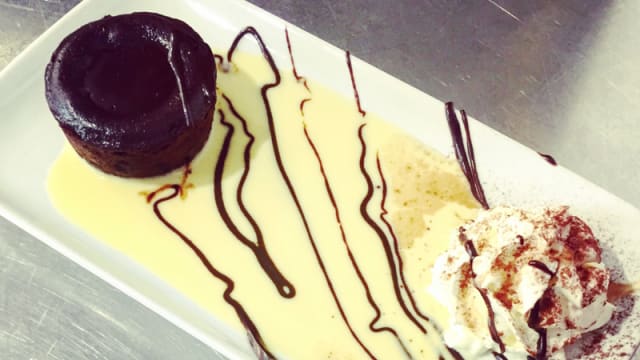 Fondant au chocolat - crème anglaise