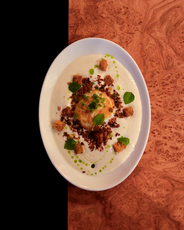 Oeuf snacké crème champignon