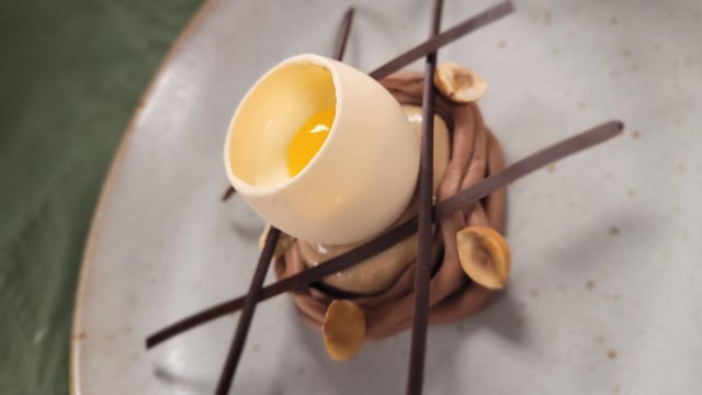 "The Egg"- Textures. Chocolate. Hazelnut