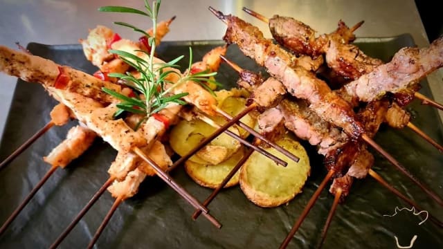 Arrosticini di pollo e ovino