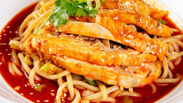 Nouilles froides au poulet