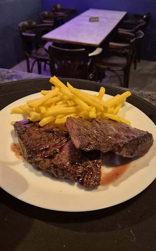 Entraña con patatas