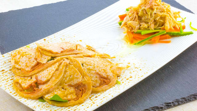 Bis dell'Aia: terrina di coniglio grigio di Carmagnola e tonno di gallina bionda piemontese
