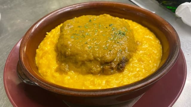 Ossobuco con risotto 