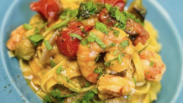 TAGLIATELLE GAMBAS 