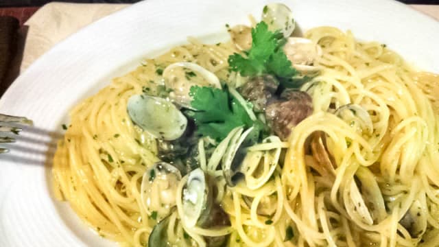 spaghetti con le vongole