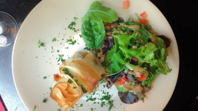 Aumoniere de poire et fourme d´Ambert