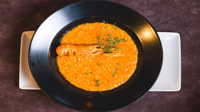 risotto alla crema di scampi