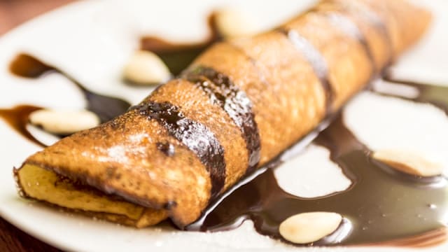 Panqueque con dulce de leche