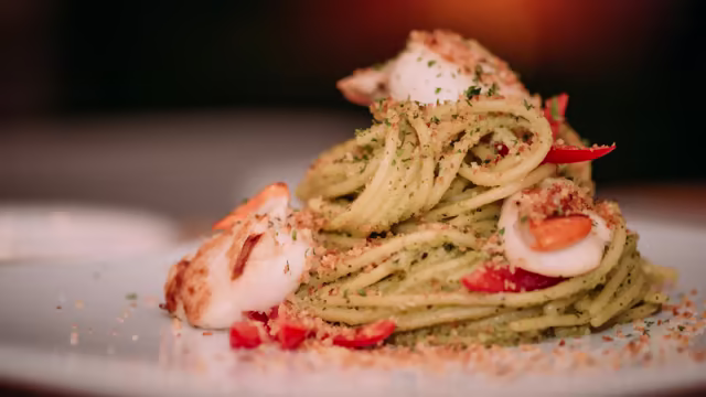 Spaghetti con capesante