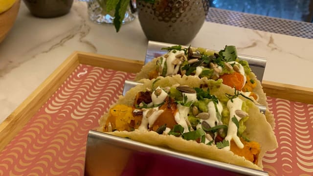 Taco de abóbora hokaido