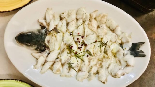 Tagliata di branzino