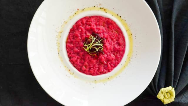 Risotto alla barbabietola