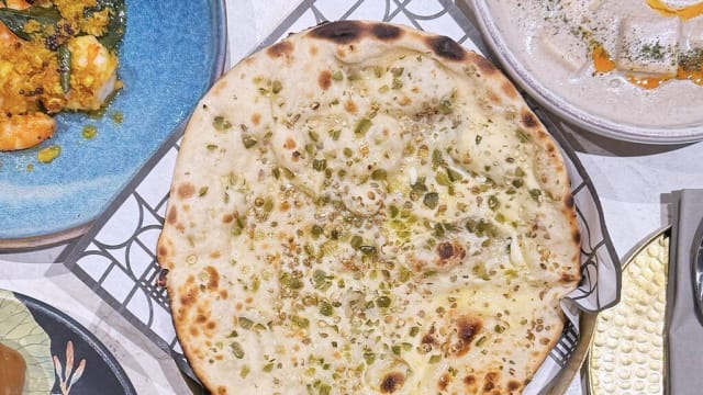 Cheese and Pickled Chilli Naan