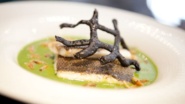 Lubina al Horno con espinacas