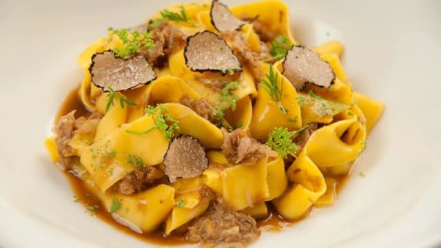 Fettuccelle con polpa di cinghiale