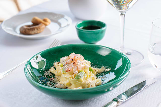 Carosello - Tagliolini Cacio & Pepe, red prawn 