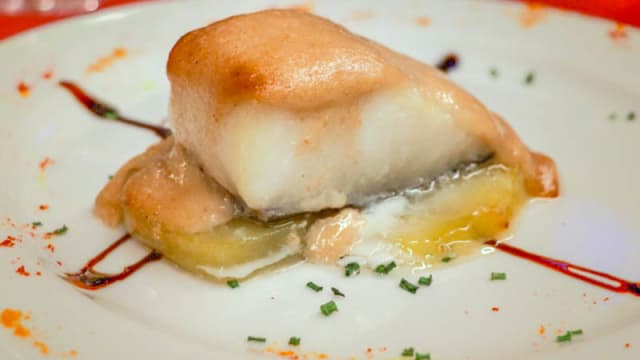 bacallà amb muselina d'all