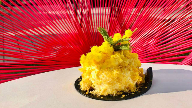 Dal laboratorio di pasticceria del bar: mimosa!