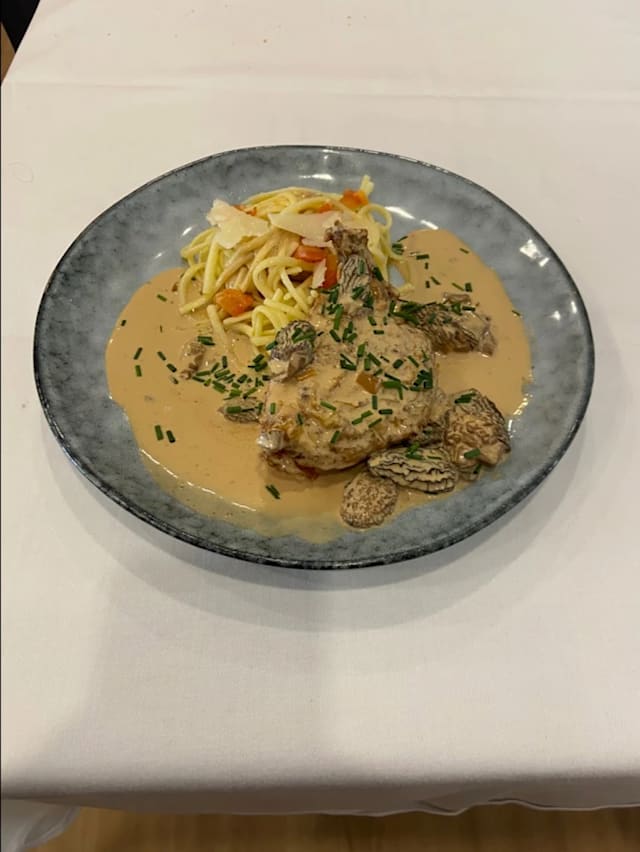 Poulet aux morilles 