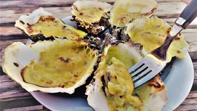 Huitres gratinées