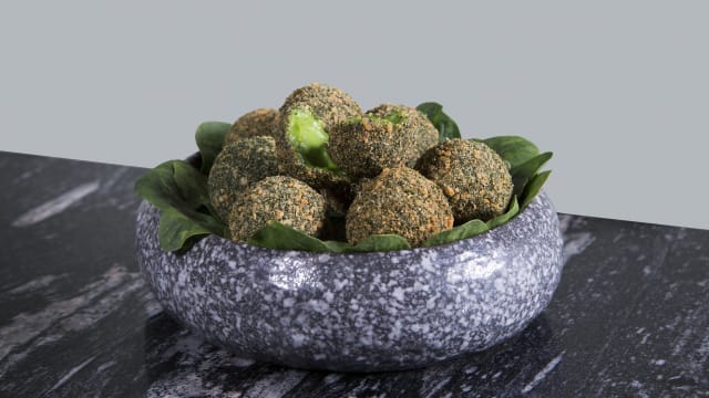 Croquetas cremosas de espinaca y kale