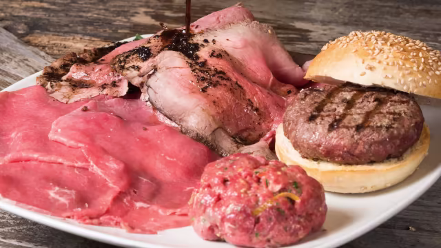 Piatto Chianino (Roast beef, Carpaccio, Tartare, Hamburger)