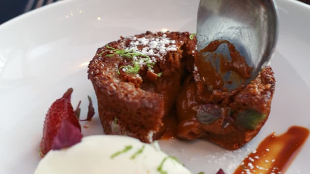 Fondant au dulce de leche
