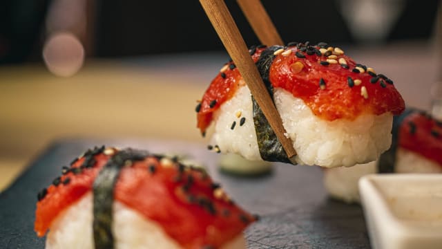 Niguiri de sandia asada