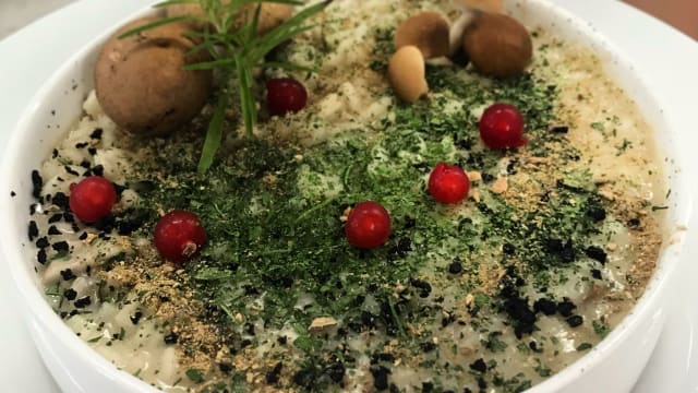Risotto “Sottobosco” con porcini e tartufo