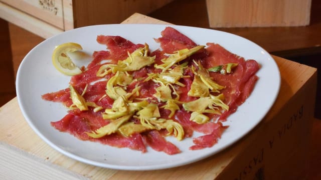 Carpaccio di Manzo ai carciofi
