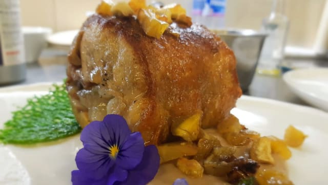 Faraona Lardellata a bassa temperatura