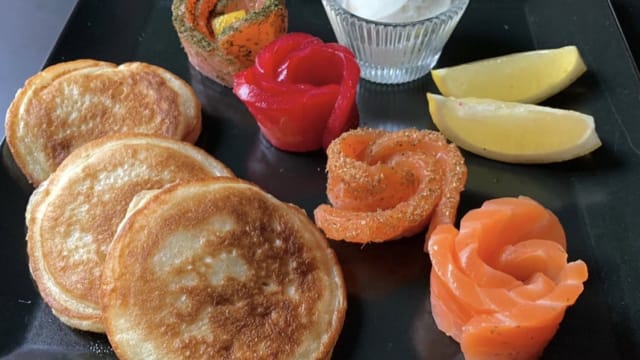 Assiette de saumon mariné 