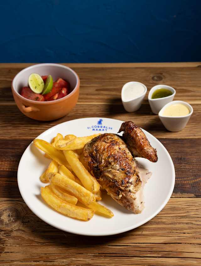 1/4 pollo a la brasa