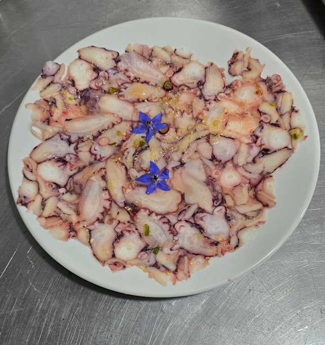 Carpaccio poulpe
