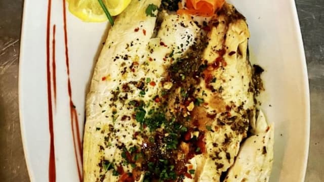 Filet de bar persillé