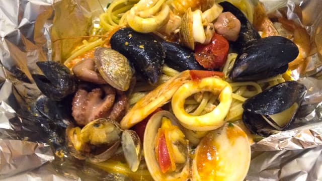 Linguine al cartoccio