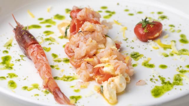 CAPRESE DI GAMBERO ROSSO