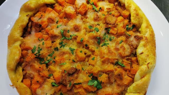 Rustico con zucca e speck